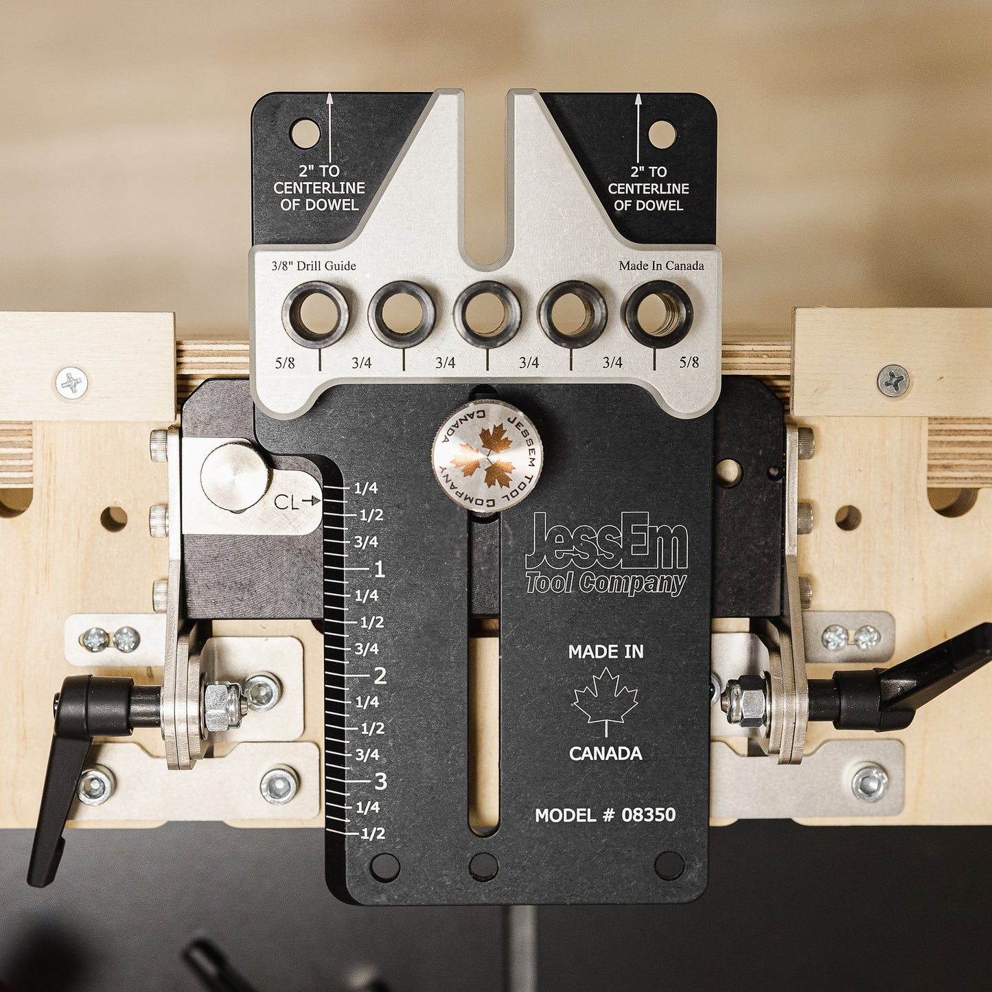 Dowelling Jig Mounting Plate for Workstation