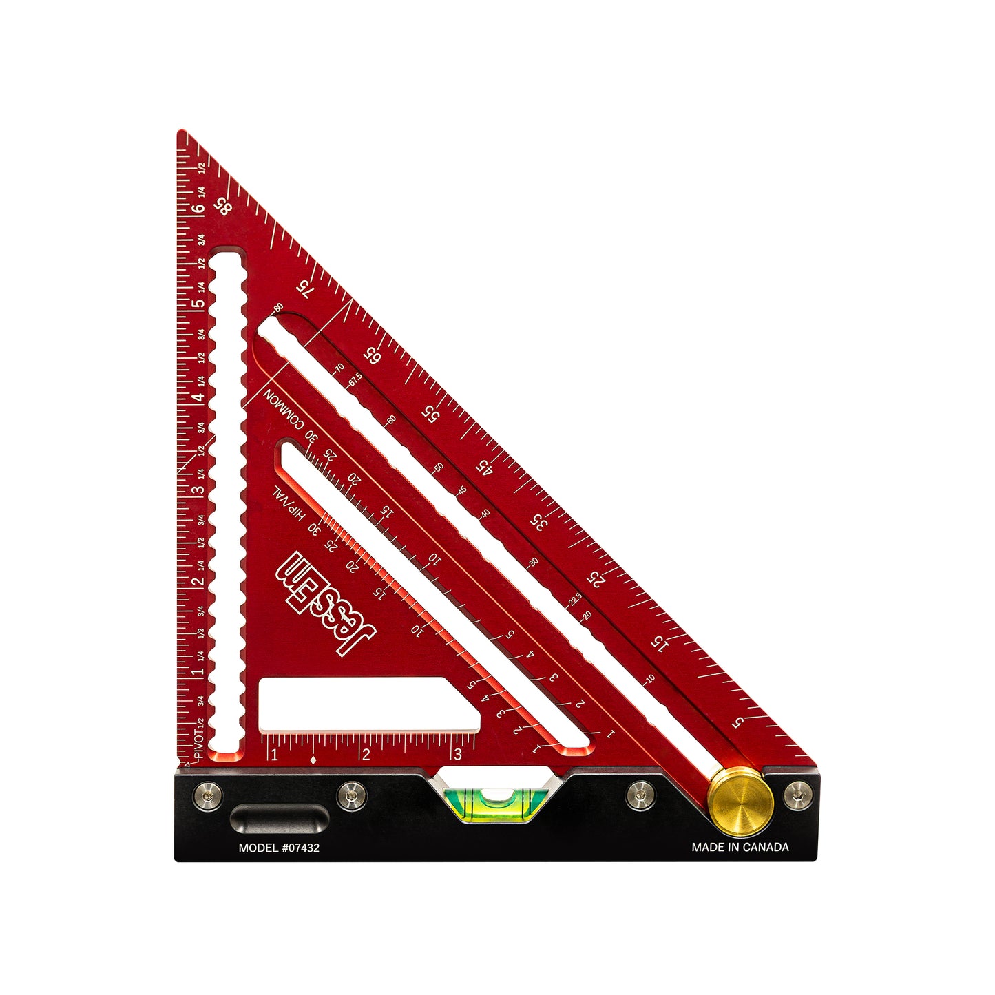 JessEm Quick Angle Rafter Pro - Adjustable Aluminum Rafter Square with Angle Stop