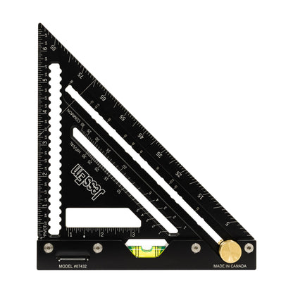 JessEm Quick Angle Rafter Pro - Adjustable Aluminum Rafter Square with Angle Stop