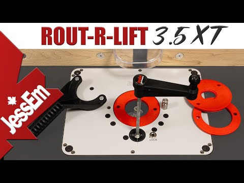 JessEm Rout-R-Lift 3.5XT - Precision Router Lift for 3.5" Router Motors