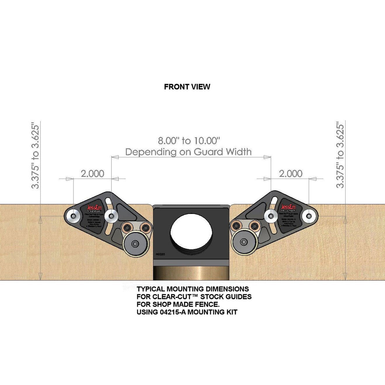 Clear-Cut™ Stock Guides Factory Second