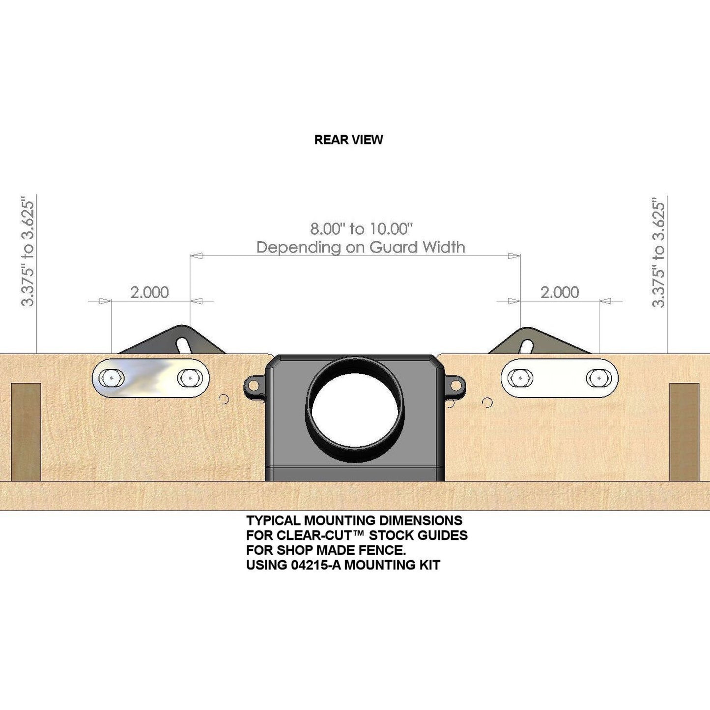 Shop Made Fence Mounting Kit for Clear-Cut Stock Guides