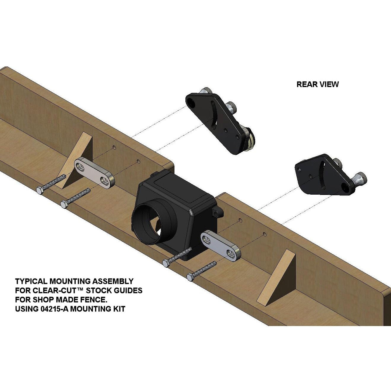 Shop Made Fence Mounting Kit for Clear-Cut Stock Guides